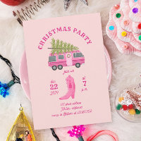 Kustcowgirl Kerstfeest RV Roze Camper