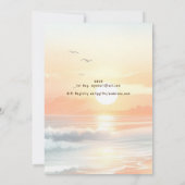 Kustcowgirl rustieke strand bachelorette bruids kaart (Achterkant)