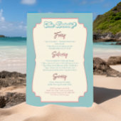 Kustcowgirl surfplank vrijgezellenfeest kaart