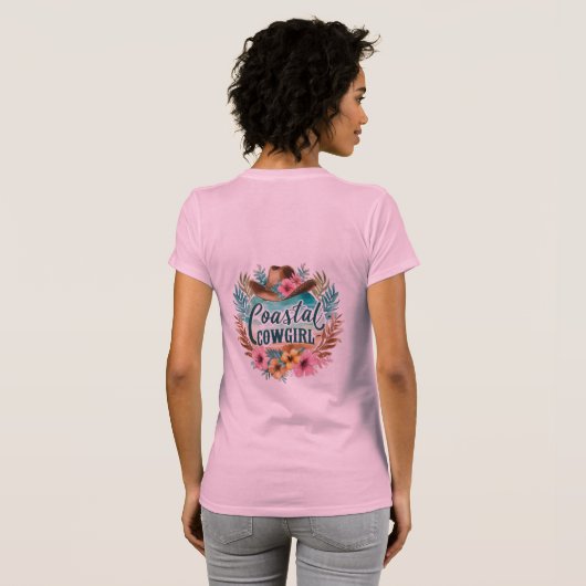 Kustcowgirl T-shirt (Achterkant volledig)