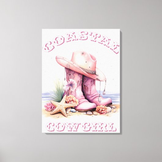 Kustcowgirl Wallart Canvas Afdruk (Voorkant)