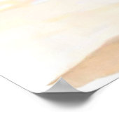 Kustcowgirl Wandelen op het strand Waterverf Poster (Hoek)