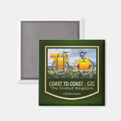 Kustcyclus tot Kustcyclus Route C2C (bike2) Magneet (Voorkant / Achterkant)