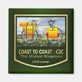 Kustcyclus tot Kustcyclus Route C2C (bike2) Magneet (Voorkant)