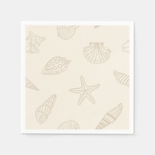 Kustdiner Sandy Taupe Servet (Voorkant)
