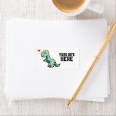 KUSTDINOSAUR RETRUN ADRESETIKETTEN ETIKET (Insitu)