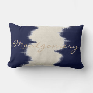 Kustdonkere Indigopenseelstreken en hemelse room Kussen