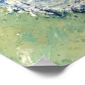 Kustdoorbaaien met fijne kunst poster (Hoek)