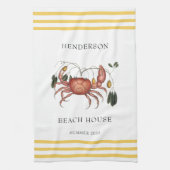 Kustdoorbakkrab Aangepaste naam Theedoek (Verticaal)