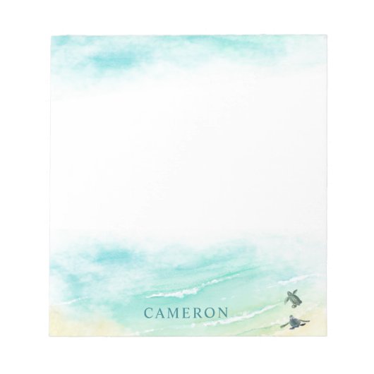 Kustdoorlatend Zee van Baby Notitieblok (Voorkant)