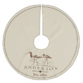 Kustdoornhaai Zandpipervogels | Gepersonaliseerd Kerstboom Rok (Voorkant)