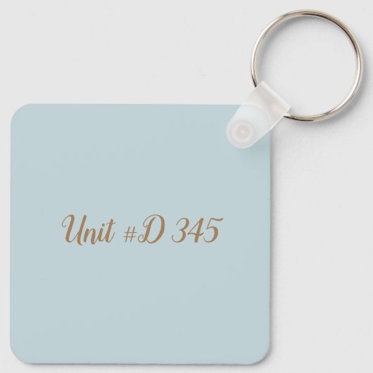 Kustdoornhuis Sleutelhanger (Achterkant)