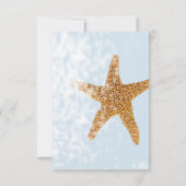 Kustdoornstaarstaarten Zee Bedankkaart (Achterkant)