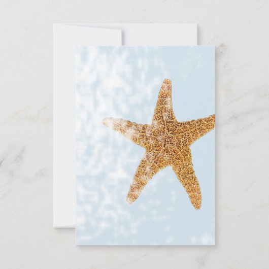 Kustdoornstaarstaarten Zee Bedankkaart (Achterkant)