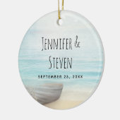 Kustdoorsnede met een Gevist bruiloft Keramisch Ornament (Links)