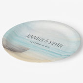 Kustdoorsnede met een Gevist bruiloft Papieren Bordje (Gekanteld)