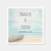 Kustdoorsnede met een Gevist bruiloft Servet (Voorkant)