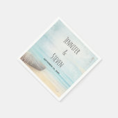 Kustdoorsnede met een Gevist bruiloft Servet (Hoek)