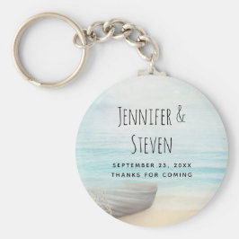 Kustdoorsnede met een Gevist bruiloft Sleutelhanger