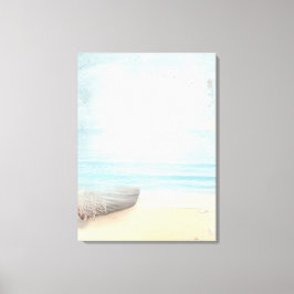 Kustdoorsnede met een Geviste bak Canvas Afdruk