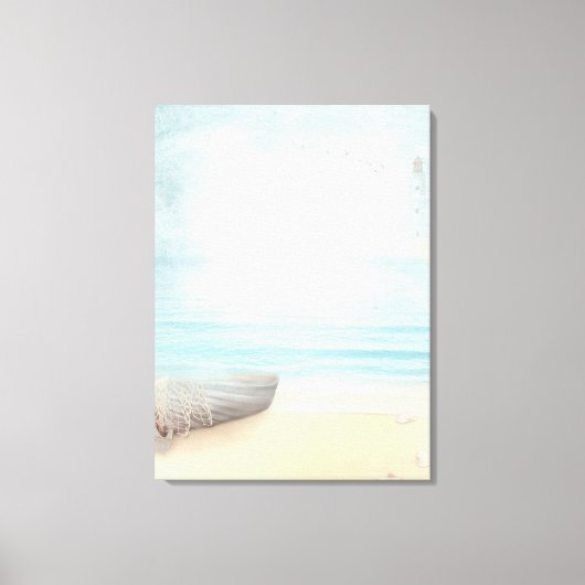 Kustdoorsnede met een Geviste bak Canvas Afdruk (Voorkant)