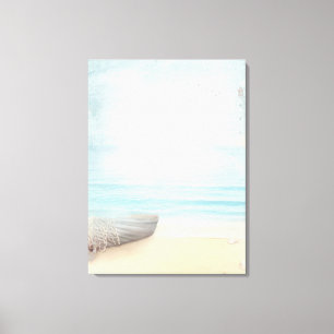 Kustdoorsnede met een Geviste bak Canvas Afdruk