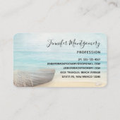 Kustdoorsnede met een Geviste bak Visitekaartje (Achterkant)