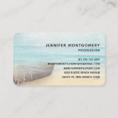 Kustdoorsnede met een Geviste bak Visitekaartje (Achterkant)