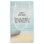 Kustdoorsnede met een Geviste vogeldag Klein Cadeauzakje (Achterkant)