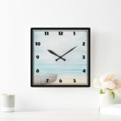 Kustdoorsnede met sleepboot en Geviste net Vierkante Klok (Huis)