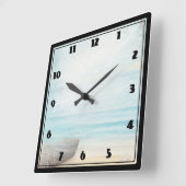 Kustdoorsnede met sleepboot en Geviste net Vierkante Klok (Hoek)