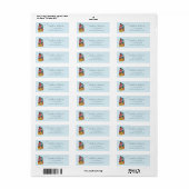 Kustdorp Baby shower adres Etiket (Full Sheet)