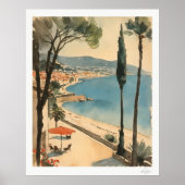 Kustdorp Bay View Poster (Voorkant)