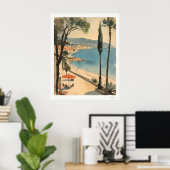 Kustdorp Bay View Poster (Thuiskantoor)