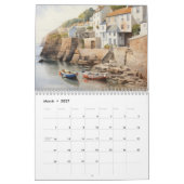 Kustdorpen Illustratie Waterverf Kalender (Mar 2027)