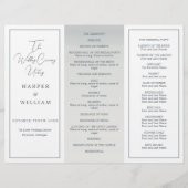 Kustdrievoudig huwelijksprogramma (Voorkant)