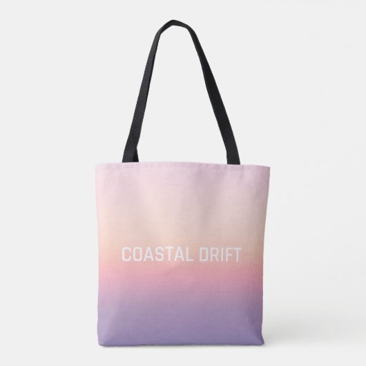 Kustdrift - Pastel Sunset Gradient Tote Bag (Achterkant)
