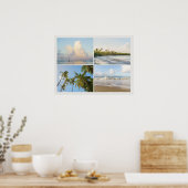 Kustdromen, moderne tropische fotocollage poster (Keuken)