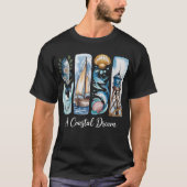 Kustdroom Ocean Life Art T-shirt (Voorkant)