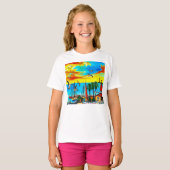 Kustdroomlandschap T-shirt (Voorkant volledig)
