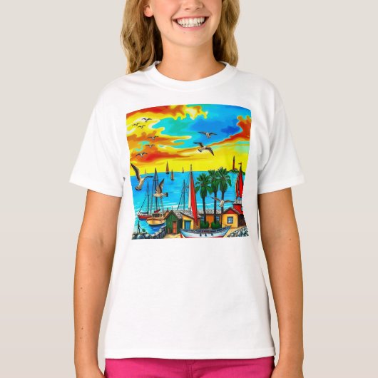 Kustdroomlandschap T-shirt (Voorkant)