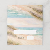 Kustduinen aan het strand plaatskaartje (Buitenkant ongevouwen)