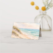 Kustduinen aan het strand plaatskaartje (Achterkant)