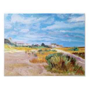 Kustduinen Impressionist Foto Afdruk