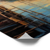 Kustecho's, Avond Uitzicht van de oude stad Poster (Hoek)