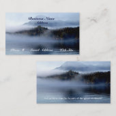 Kusteiland Fog Schilderachtig Visitekaartjes (Voorkant / Achterkant)