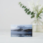 Kusteiland Fog Schilderachtig Visitekaartjes (Staand voorkant)
