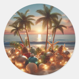 Kustelegantie: Christmas Beach Sticker