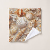 Kustelegantie Seashell patroon Bad Handdoek (Wasdoekje)