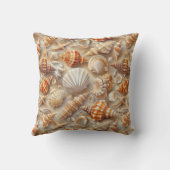 Kustelegantie Seashell patroon Kussen (Achterkant)
